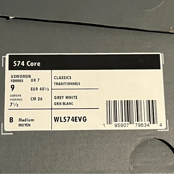 New Balance Women’s Sneakers 574 Gray Size 9 US - Picture 13 of 13